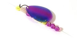 Dutch Fork Custom Lures 10" Fluoro Carbon Crawler Harness Purple Demon