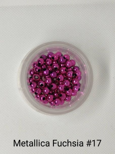 5mm Metallic Fushia Beads 500pk