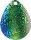 Colorado Spinner Blade-Size 4-Emerald Shine Iridescent Foilistic Pk of 3