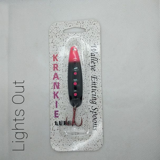 Lights Out W/Gold Back #35 Walleye Enticing Spoons 3-3/4"