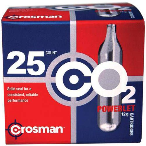 Crosman Powerlet CO2 Cartridges 25pk