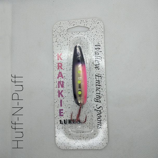 Huff-N-Puff W/Gold Back #22 Walleye Enticing Spoons 2-3/4"