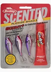 Berkley Scented Flicker Shad® Pro Pack 5 Slick Purple Candy 3pk FSFSH5PP-SLPC