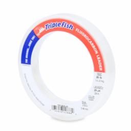 AFW Triple Fish 100% Fluoro Leader Clear 20lb 25yd