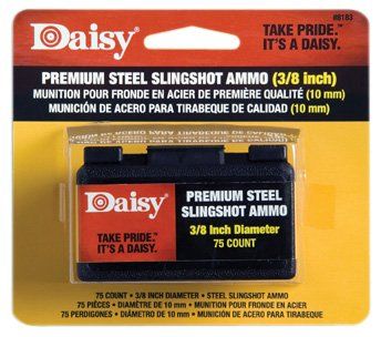 Daisy Slingshot Ammo Steel 3/8" 75ct