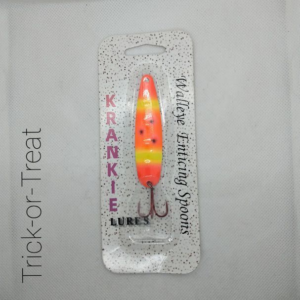 Trick-or-Treat W/Gold Back #37 Walleye Enticing Spoons 3-3/4"