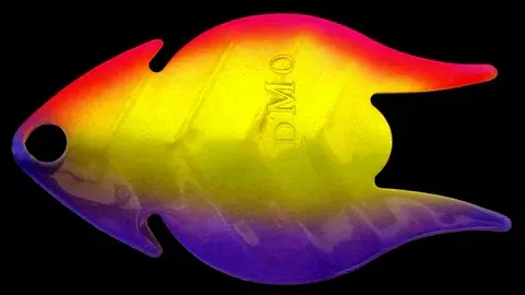 Erie Arrowhead Spinner Blade #8 Whack Em &amp; Stack Em Chartreuse Metallic Back