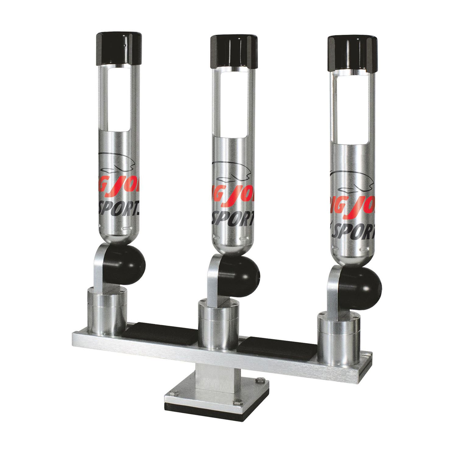 Big John Triple Quick Draw Pedestal Mount Rod Holder Set