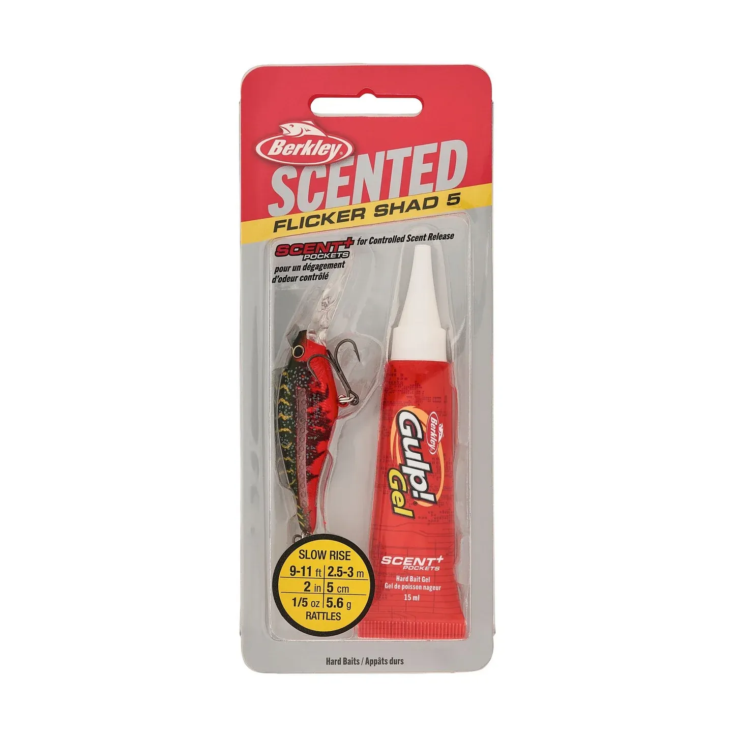 Berkley Scented Flicker Shad® 5 Red Tiger FSFSH5M-RT