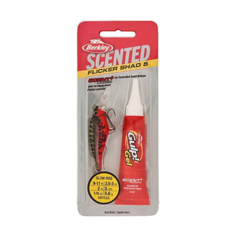 Berkley Scented Flicker Shad® 5 Red Tiger FSFSH5M-RT