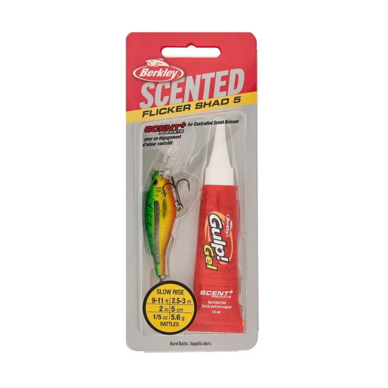 Berkley Scented Flicker Shad® 5 Slick Firetiger FSFSH5M-SLFT