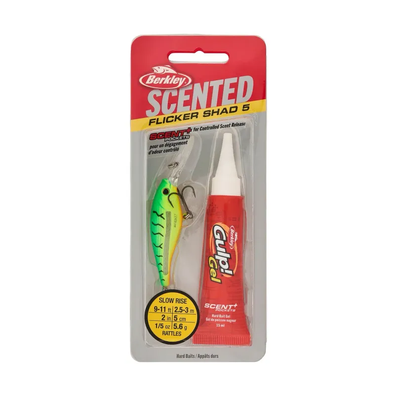 Berkley Scented Flicker Shad® 5 Firetiger FSFSH5M-FT