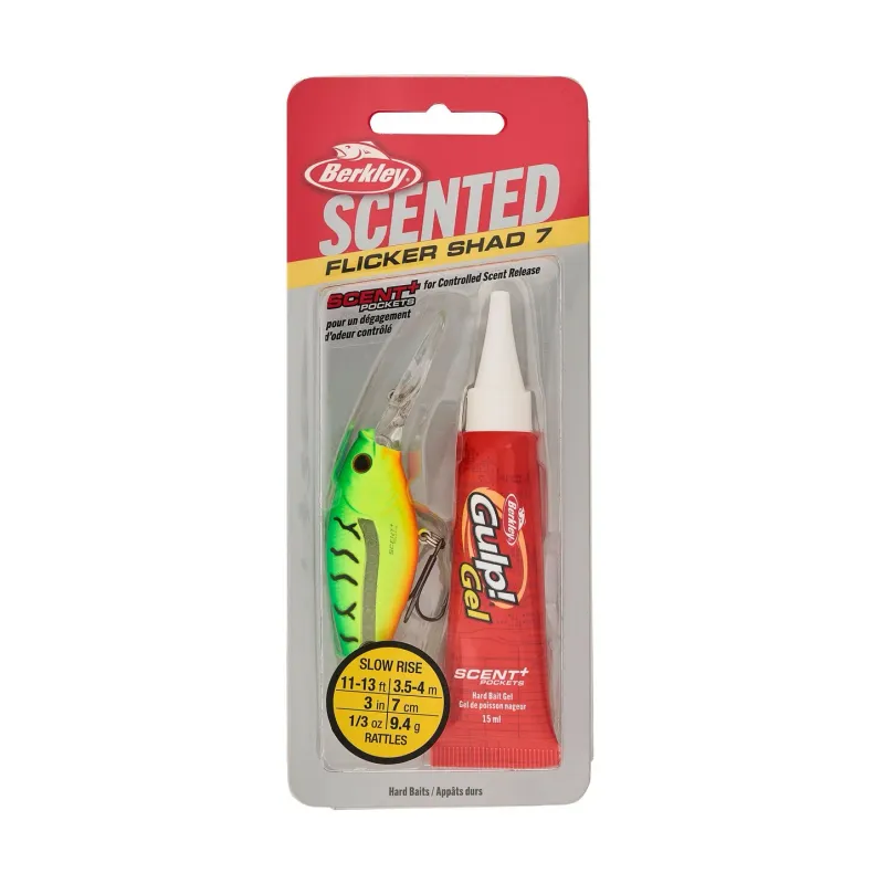 Berkley Scented Flicker Shad® 7 Firetiger FSFSH7M-FT