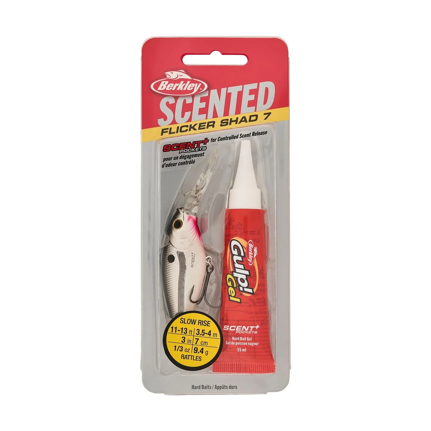 Berkley Scented Flicker Shad® 7 Pearl White FSFSH7M-PW