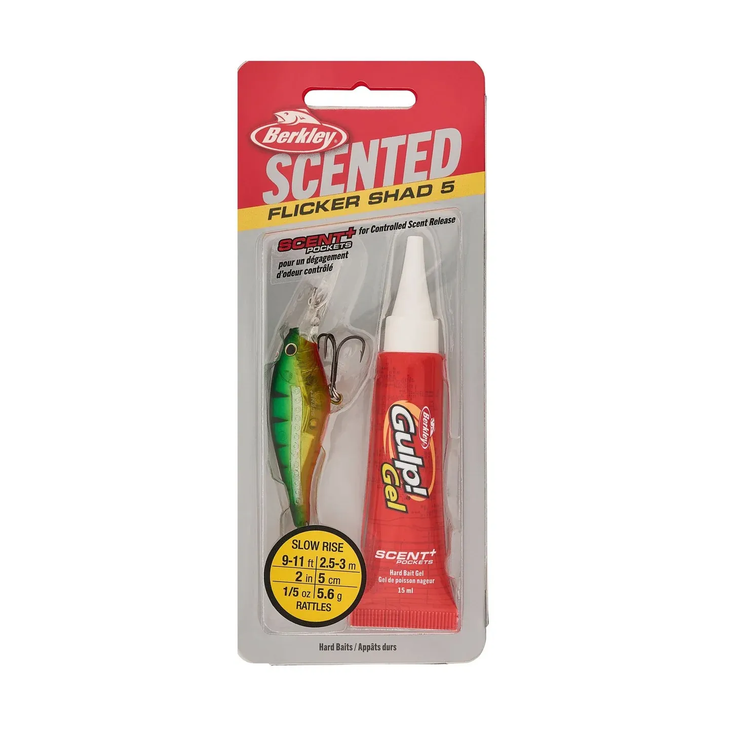 Berkley Scented Flicker Shad® 5 Flashy Perch FSFSH5M-FLPR