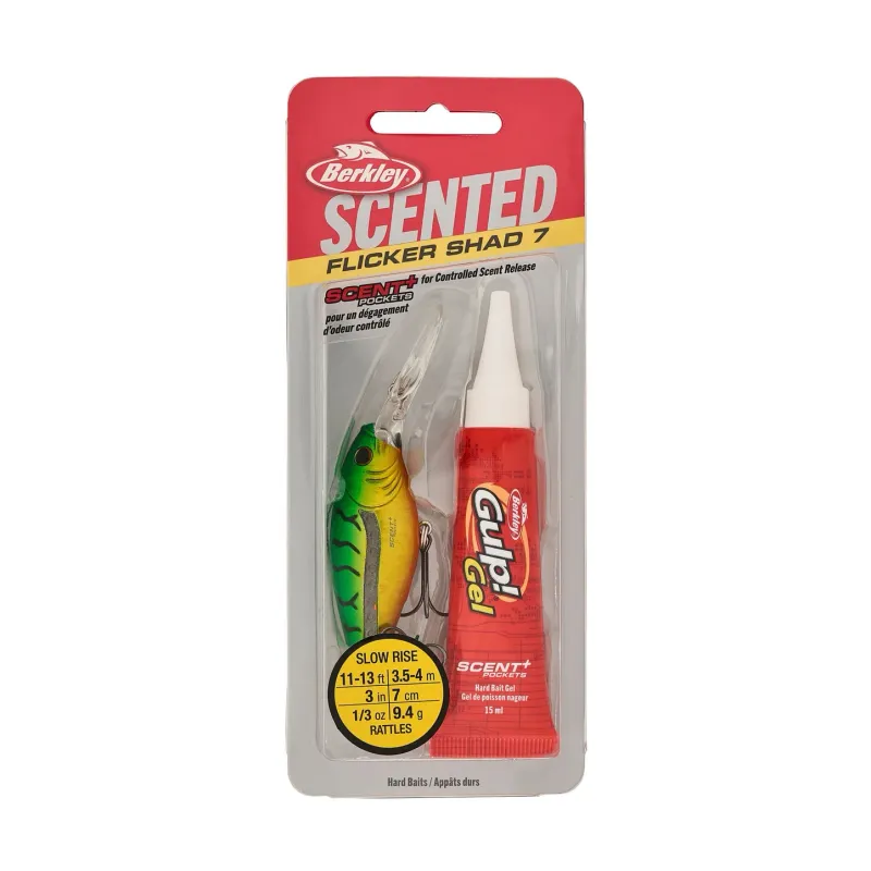 Berkley Scented Flicker Shad® 7 Slick Firetiger FSFSH7M-SLFT