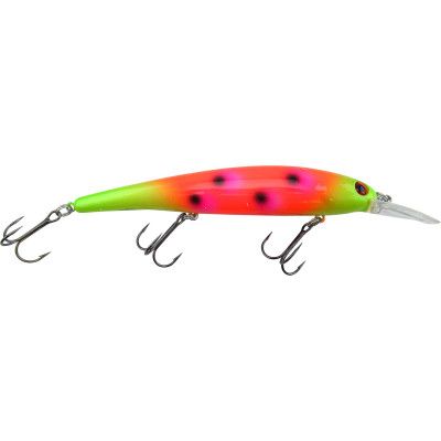 Bandit Walleye Shallow Diver Chartreuse/Orange/Chartreuse Head BDTWBS10L153 