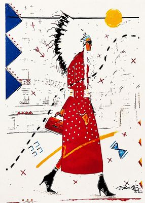 Fierce Women Warrior Goes Shopping
