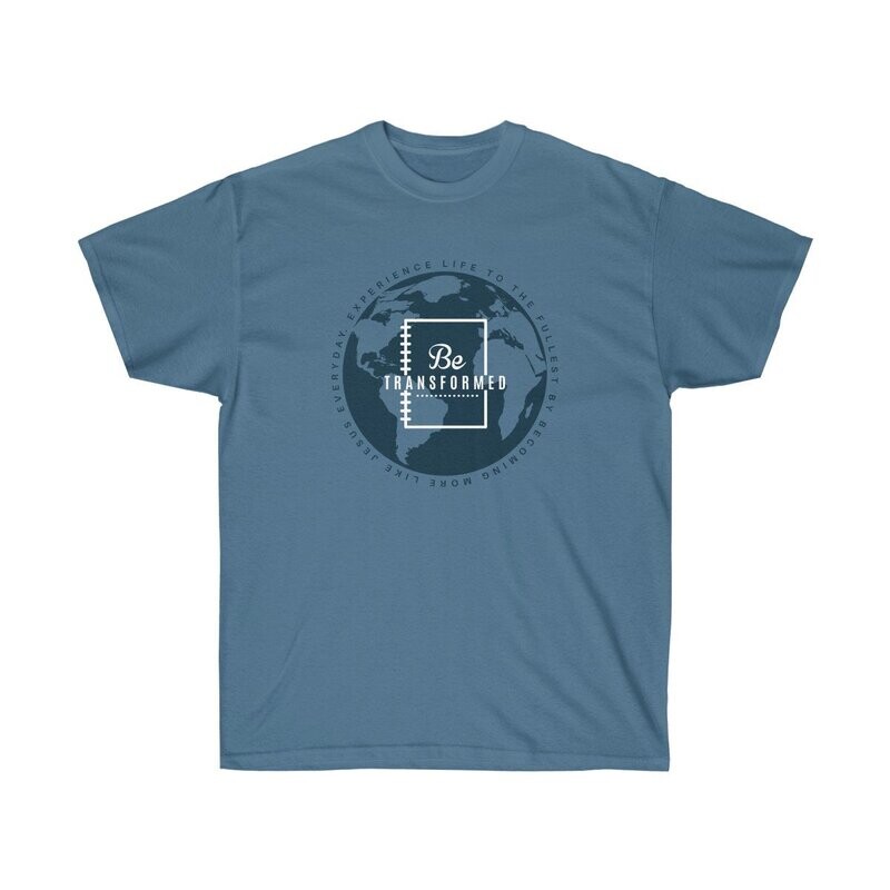 Disciple Wear "Be Transformed" Globe on Front