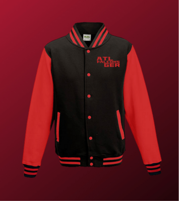 Atlanta Falcons Germany Herren College Jacke im exklusiven "Greaser" Style