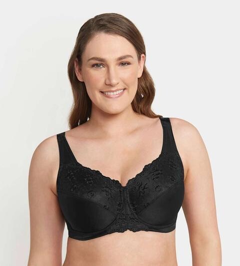 Embroidered Minimiser Bra