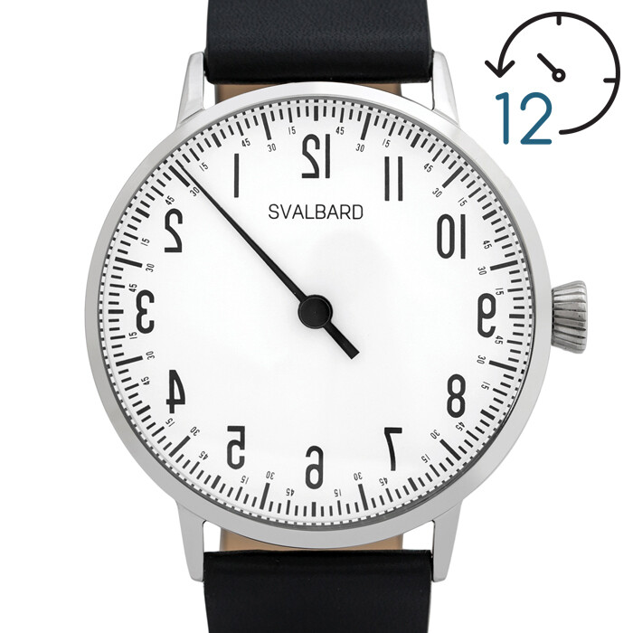 Single hand reverse watch Svalbard Tilbake AC11