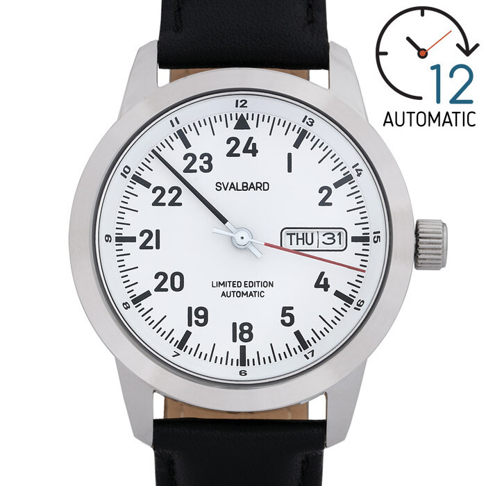 24-hour automatic watch Svalbard Demark DH12