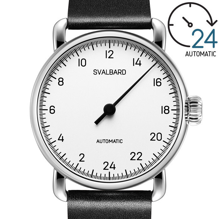 24-hour single hand automatic watch Svalbard Elementary FL20