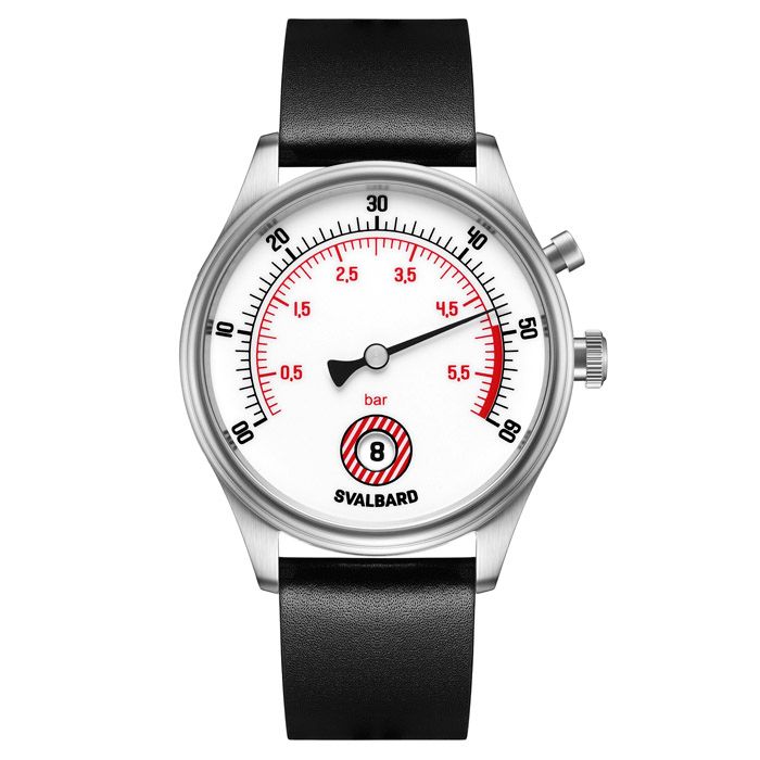 Jump hour watch with retrograde minutes Svalbard Time Travel HX16