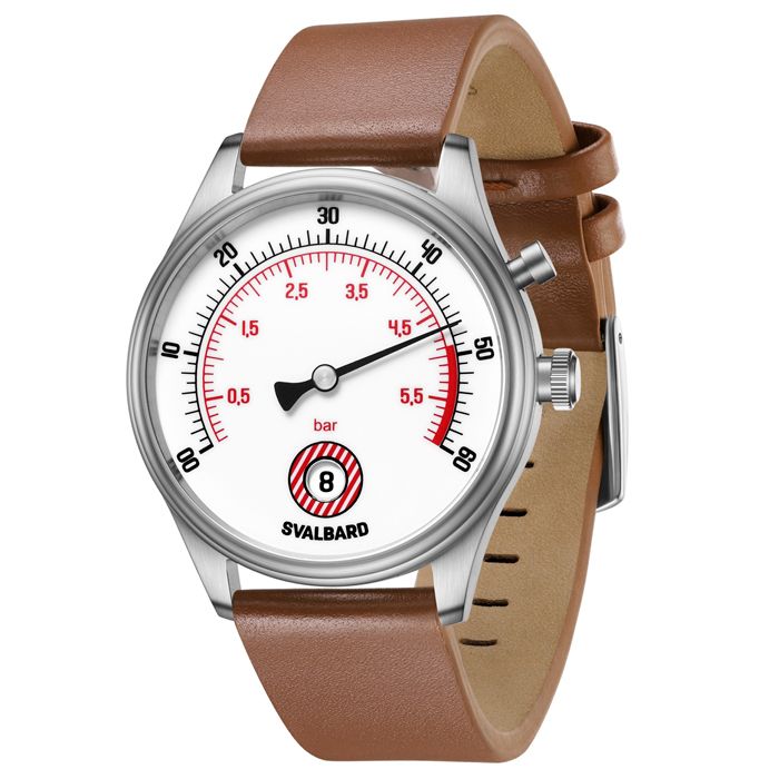 Jump hour watch with retrograde minutes Svalbard Time Travel HX16