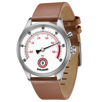 Jump hour watch with retrograde minutes Svalbard Time Travel HX16