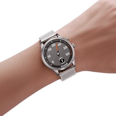 Jump hour watch with retrograde minutes Svalbard Time Travel HX11A