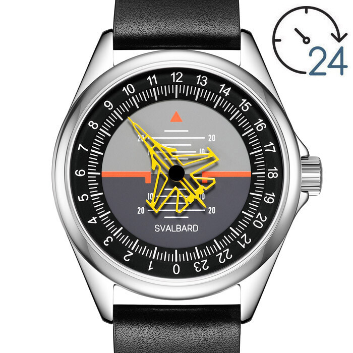 [PRE-ORDER} 24-hour single hand watch Svalbard Flight GA52