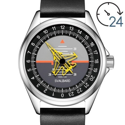 [PRE-ORDER} 24-hour single hand watch Svalbard Flight GA52