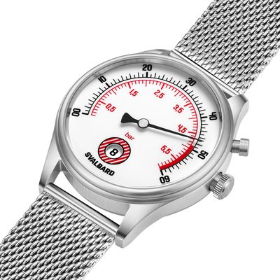 Jump hour watch with retrograde minutes Svalbard Time Travel HX16