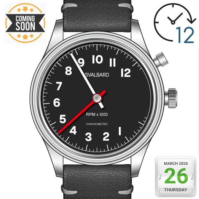 [PRE-ORDER] Double retrograde watch Svalbard Time Travel HX22