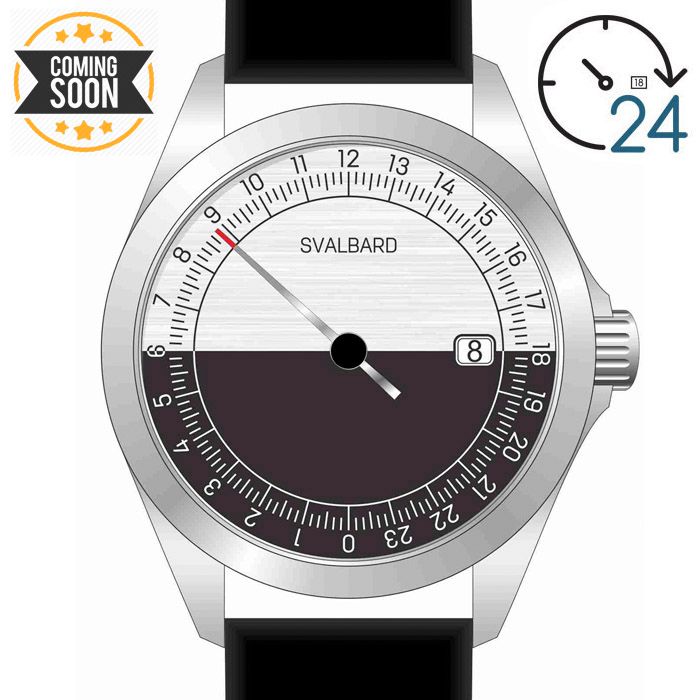 [PRE-ORDER] 24-hour single hand watch Svalbard Noonday GA17F
