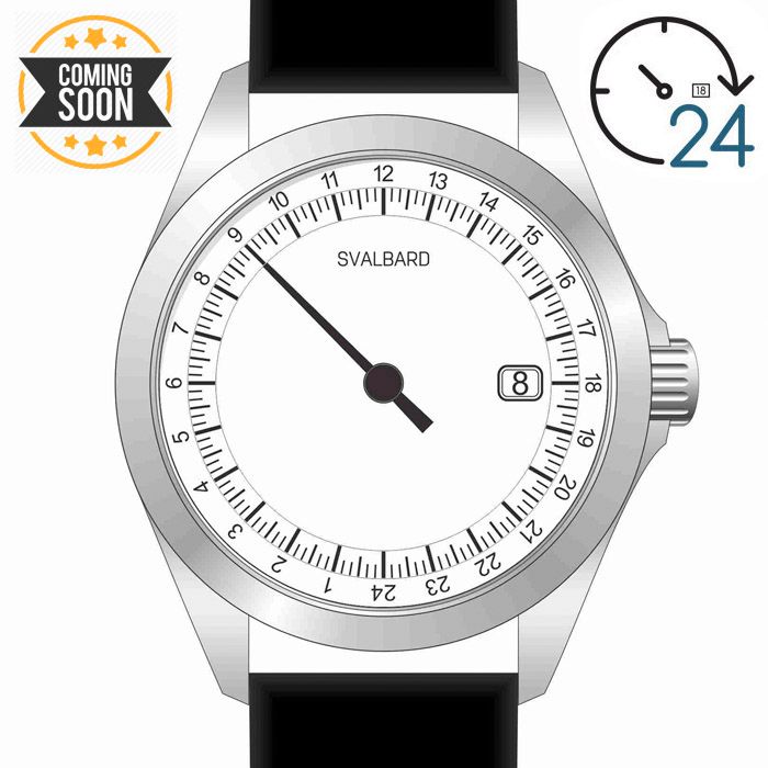[PRE-ORDER] 24-hour single hand watch Svalbard Singly GA29