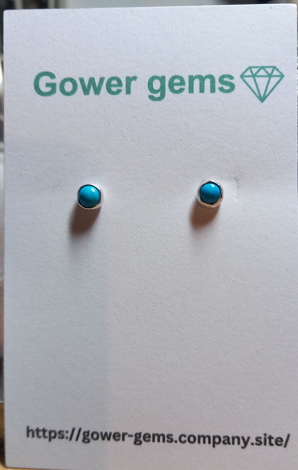 Howlite stud earrings