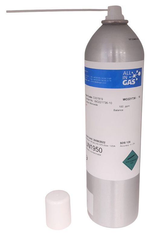 Testgas CO (Kohlenmonoxid) Sprayflasche