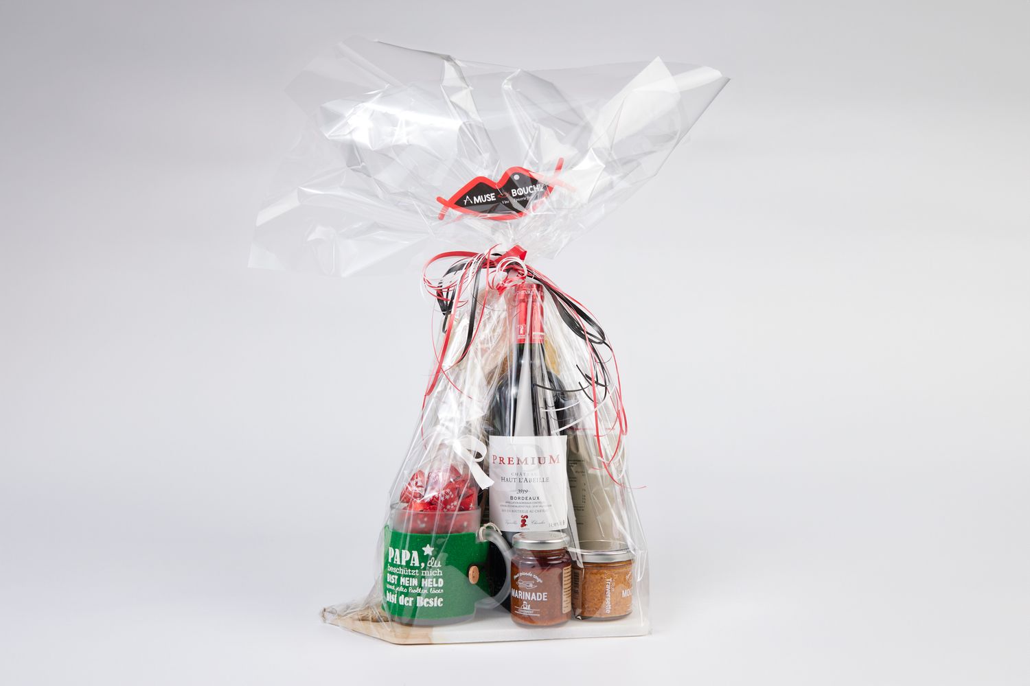 Corbeille fête des pères - papa mon héros!