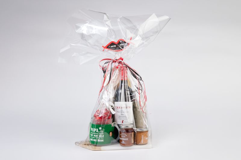 Corbeille fête des pères - papa mon héros!