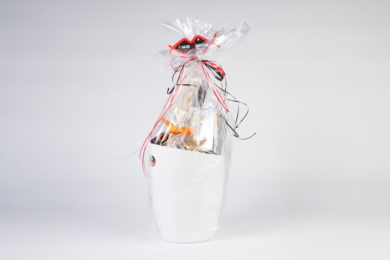 Corbeille Fête des pères - seau à vin