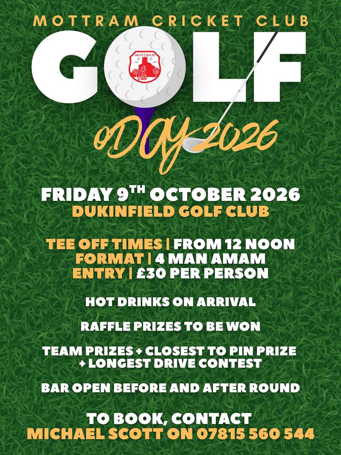 MCC Golf Day | Friday 9th October