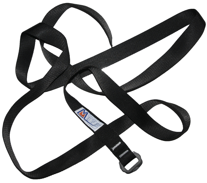 Lightweight chest harness for caving