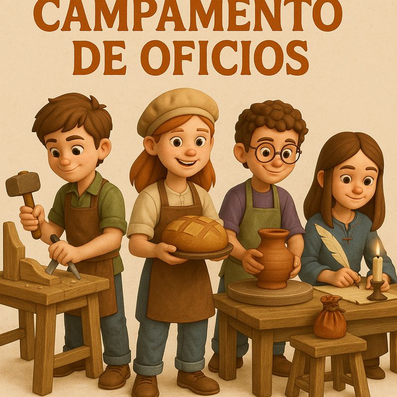 AGOSTO: CAMPAMENTO DE OFICIOS - MAESTROS DEL TIEMPO
