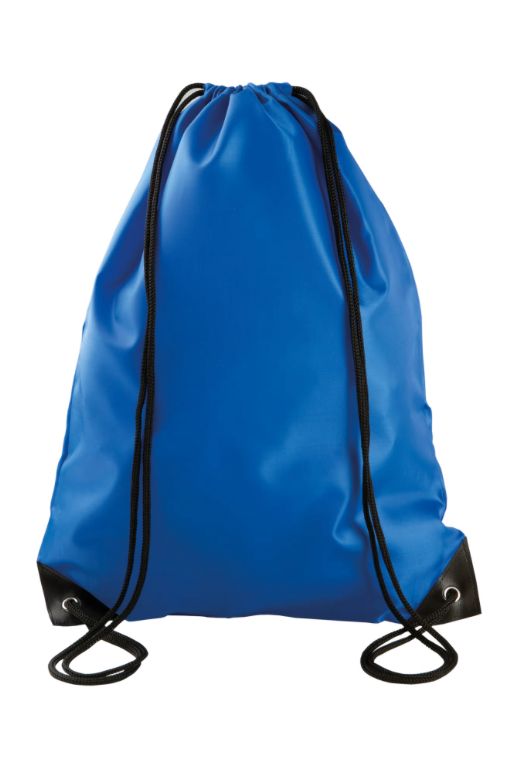 Mochila con cordones color azul para playa