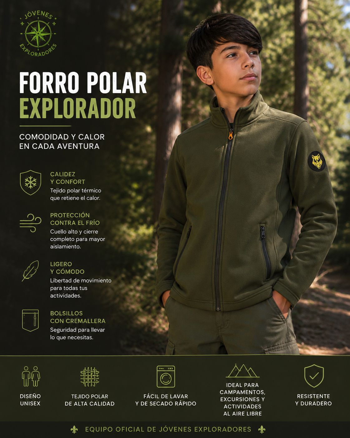Sudadera Térmica Oficial Jóvenes Exploradores