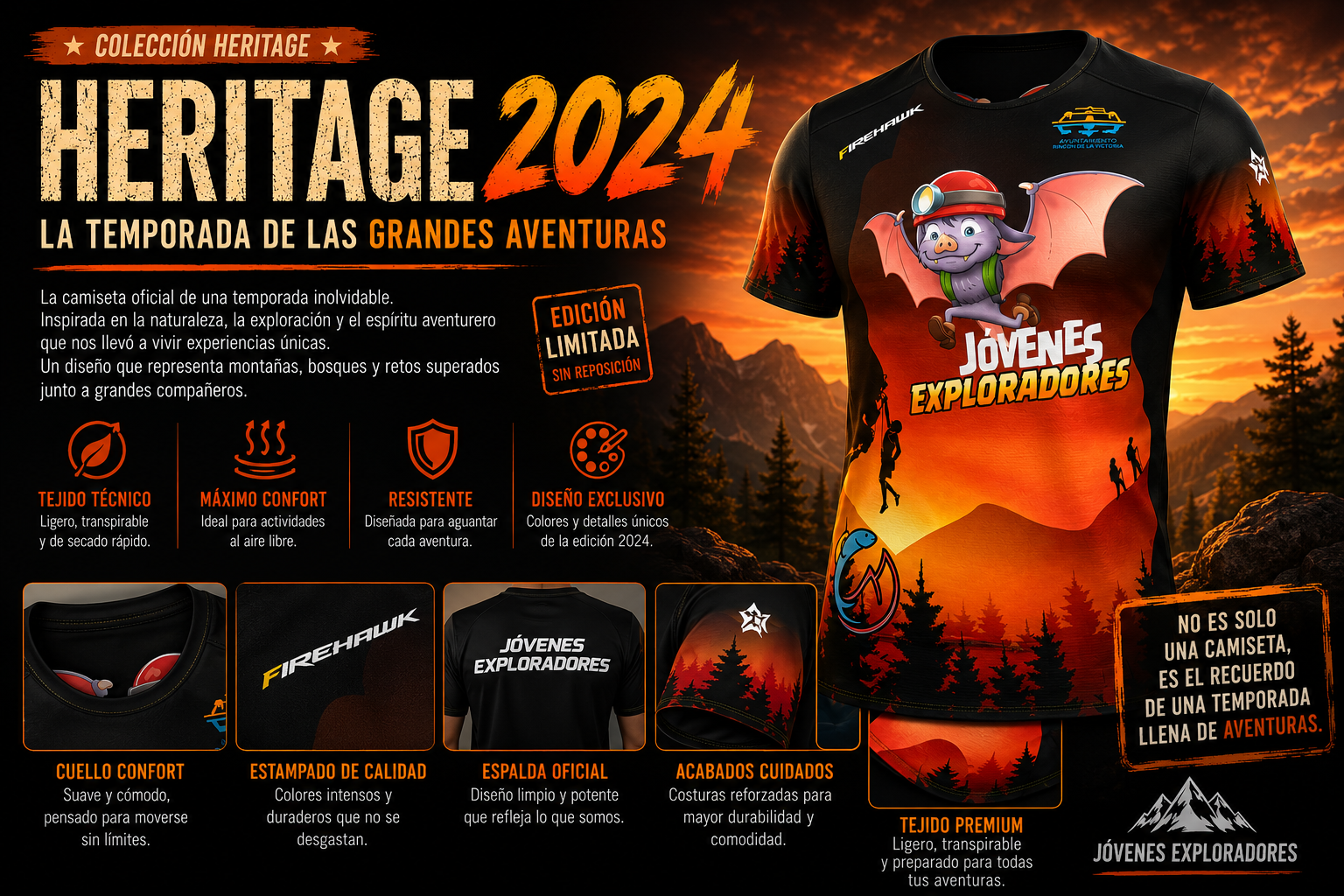 Camiseta Heritage 2024 – La Temporada de las Grandes Aventuras