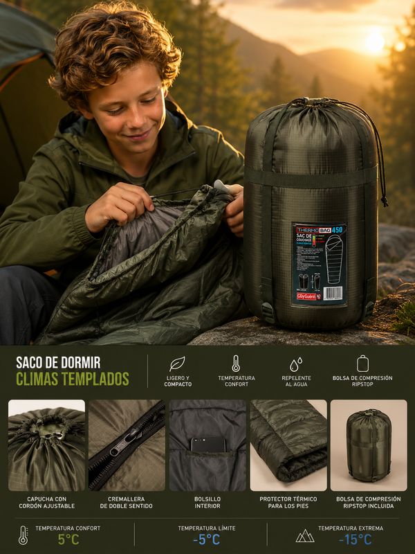 Saco de Dormir Térmico Explorer ThermoBag 400